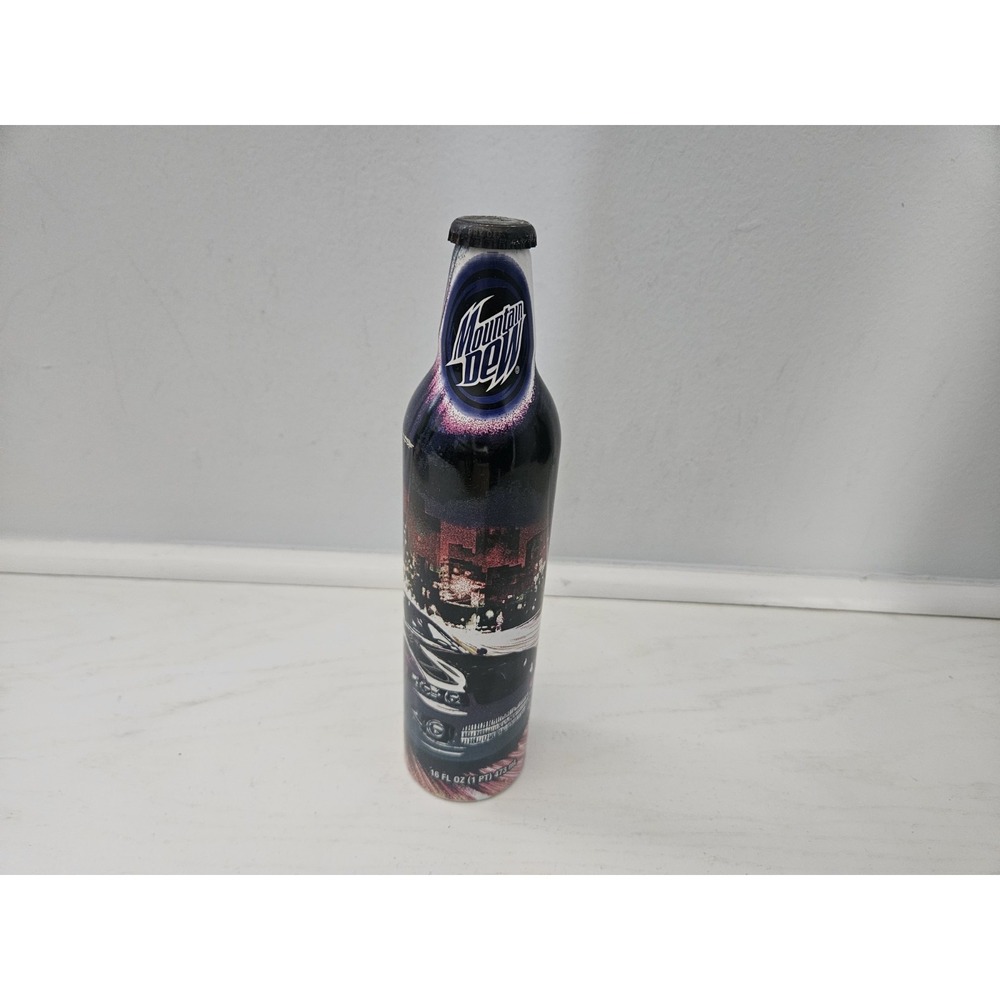 Vintage Mountain Dew‎ Label Art 16 Oz Aluminum Bottle Sealed Collectible